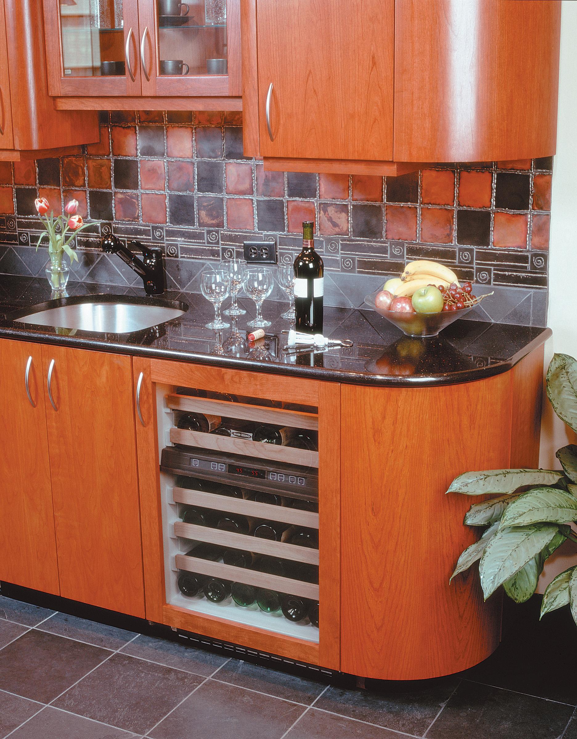 SubZero 424G/SHL 46 Bottle Wine Cooler Furniture and ApplianceMart